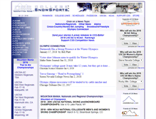 Tablet Screenshot of collegesnowsports.com
